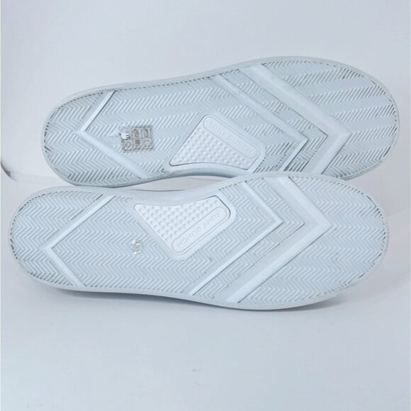 Tory Burch Howell Court White Sneakers Women Snake Printed Tennis Shoes Size 10 - Picture 8 of 9